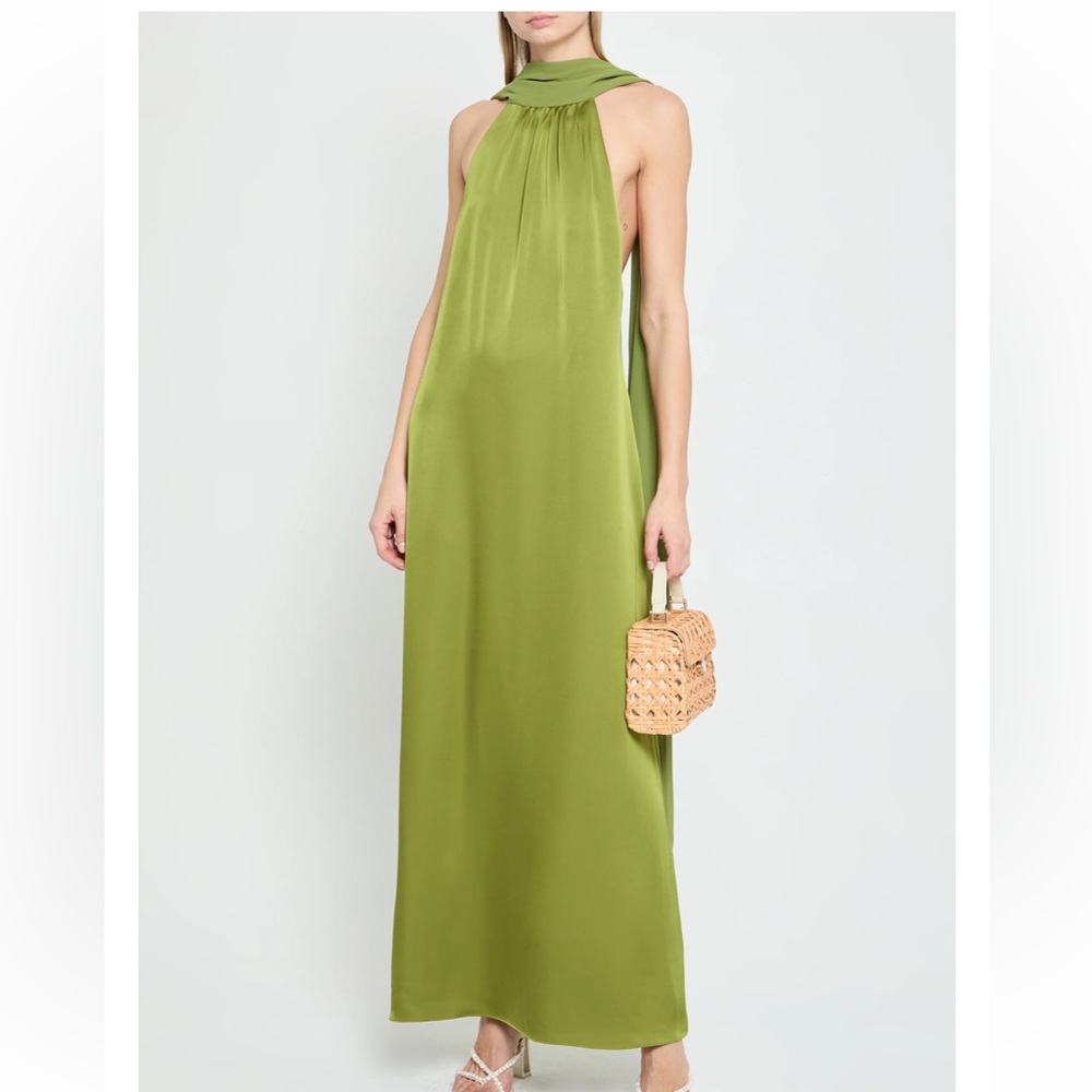 Alexis Lime Green Backless Maxi Dress (o.p.t Alessia Dress)